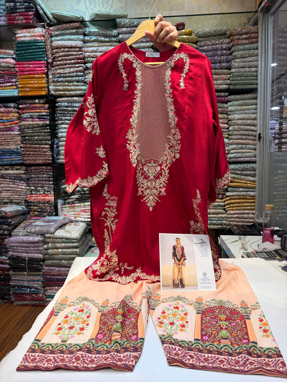 ETHNC KURTA SET VISCOSE E-319 2PC