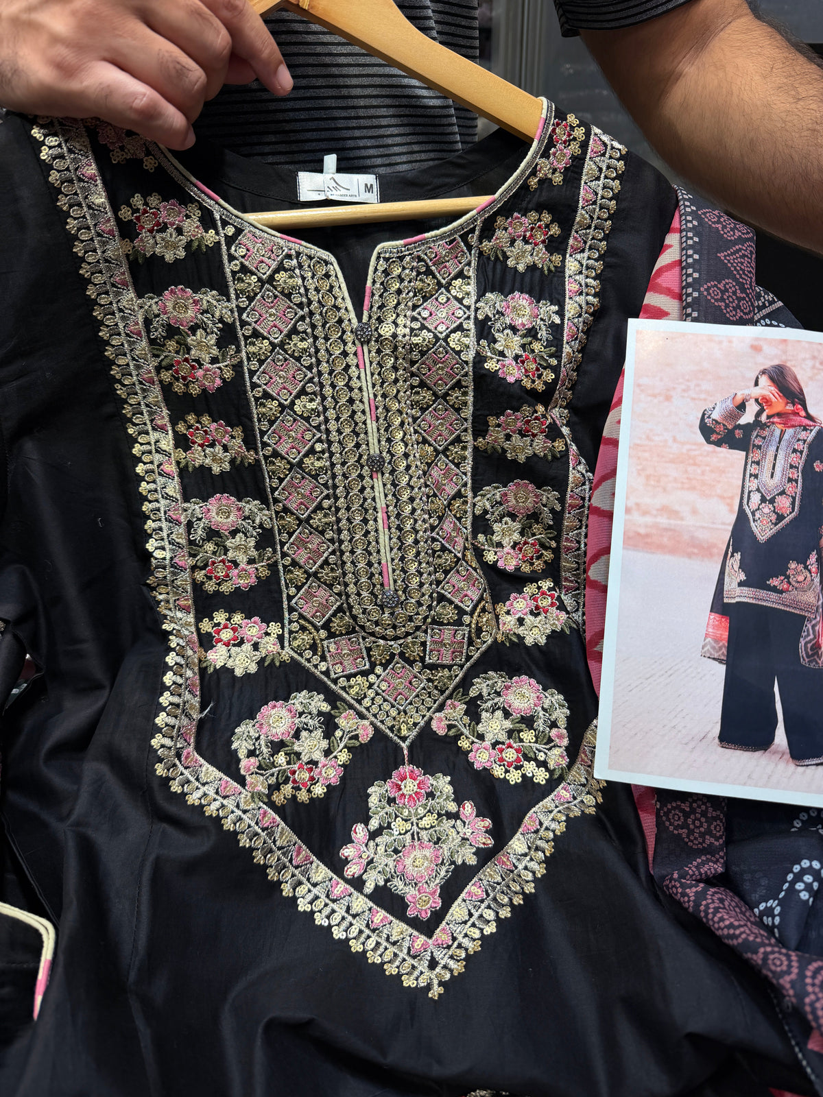 ETHNC KURTA SET DARBAR 3PC