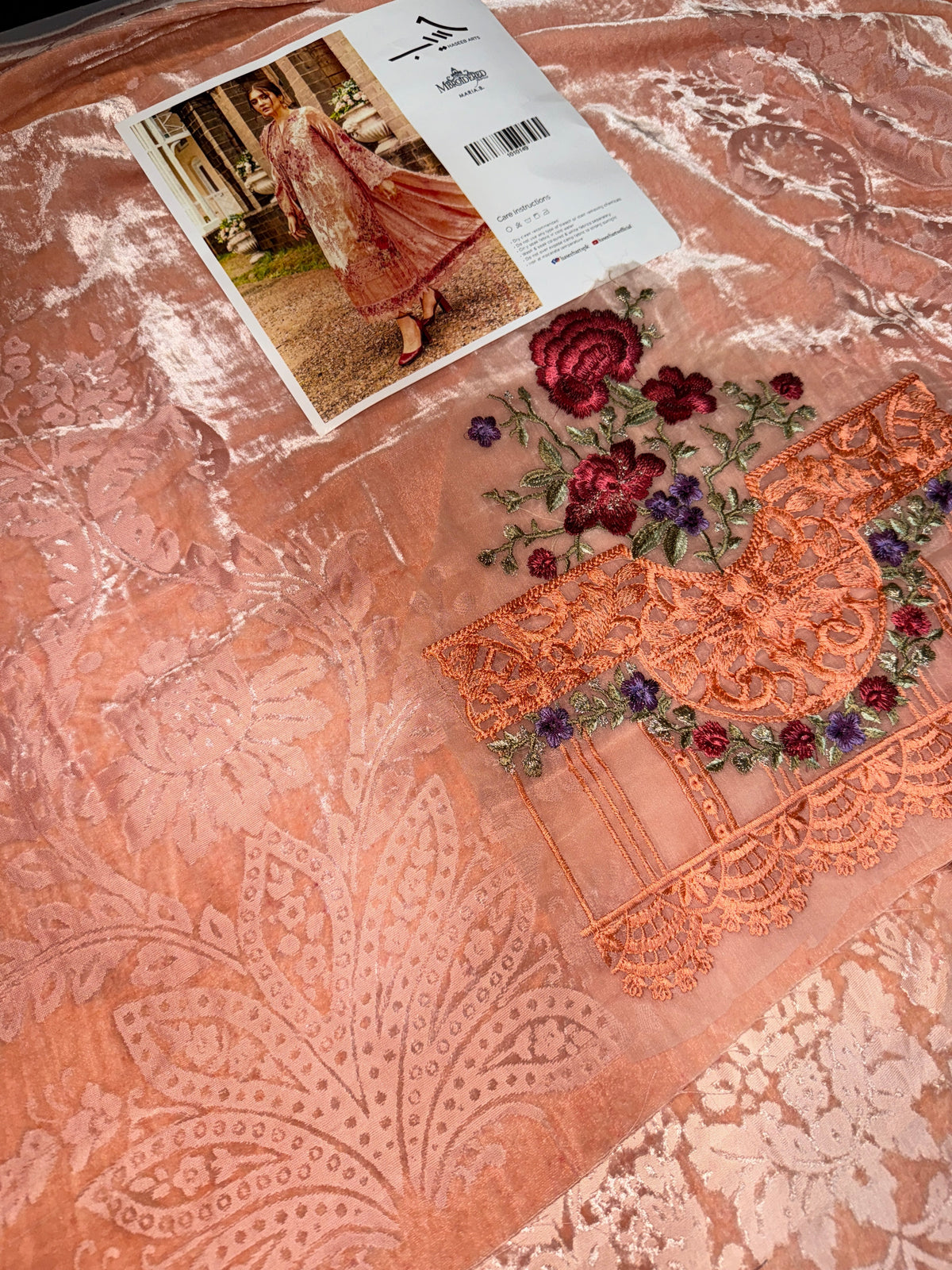 VELVET PALACHI 3PC MB PEACH