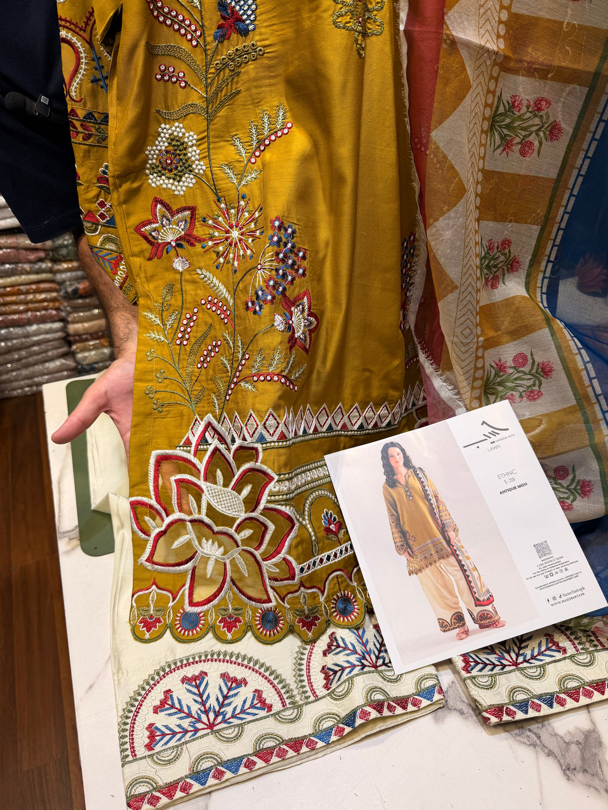 ETHNC VISCOSE KURTA SET VICTORIA 3PC