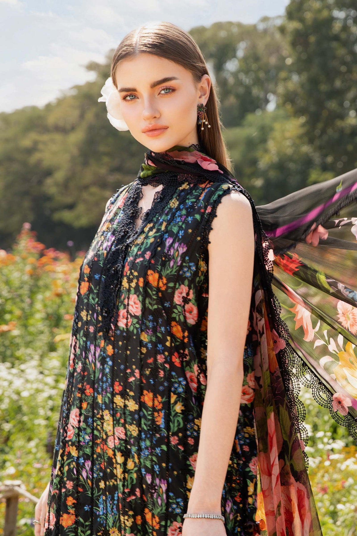 MARIA.B LAWN BLACK MPT-2507-B