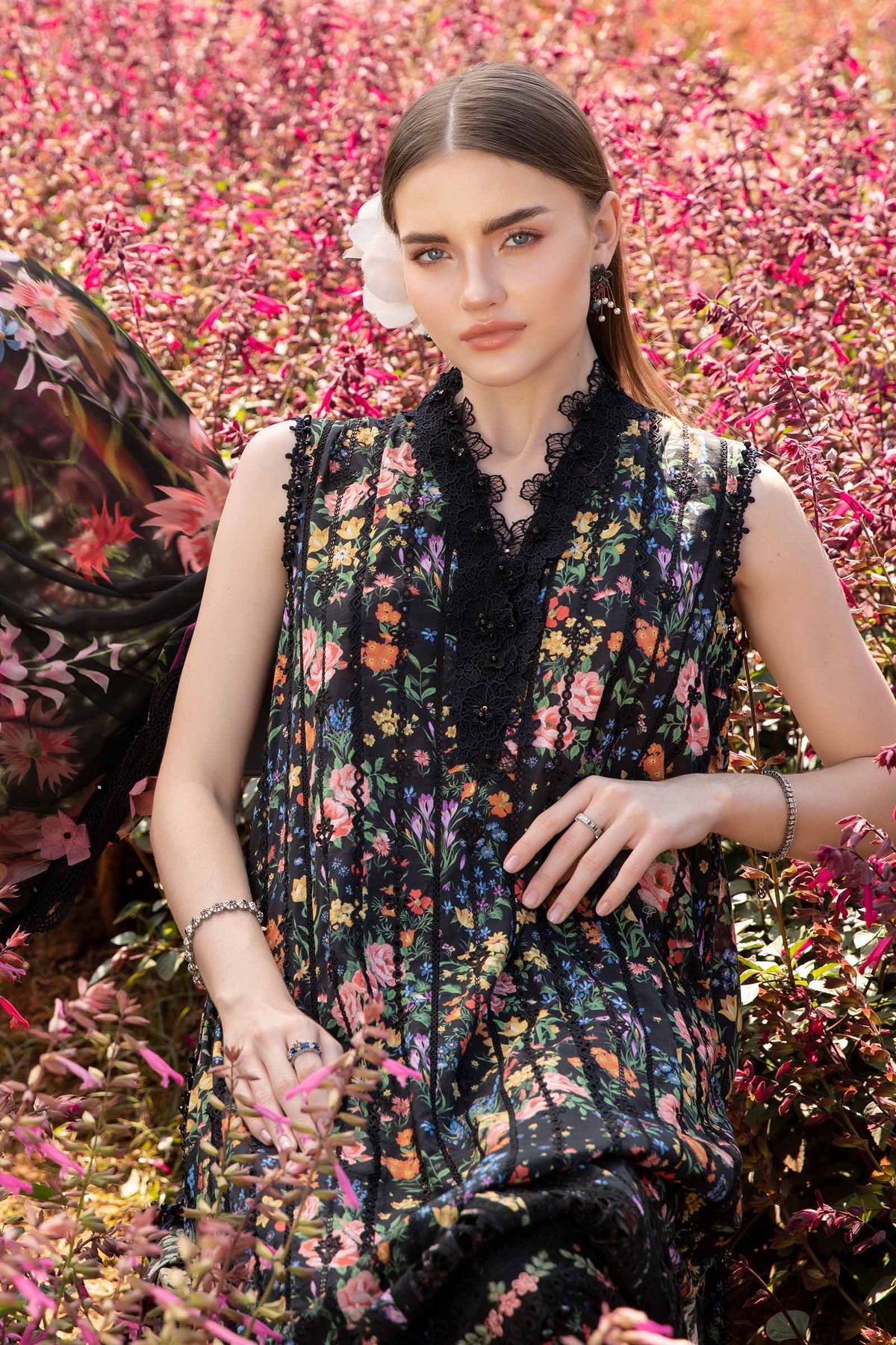MARIA.B LAWN BLACK MPT-2507-B