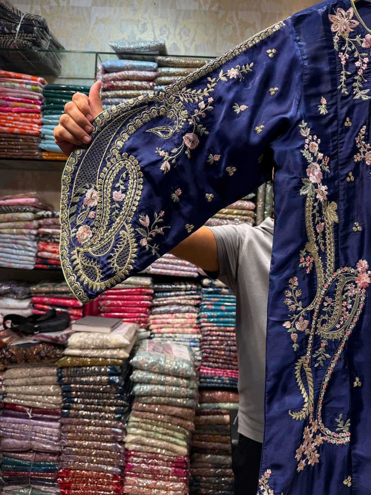 ETHNC KAFTAN SILK 2PC E-1144 (Delivery Time 10 to 15 Days)