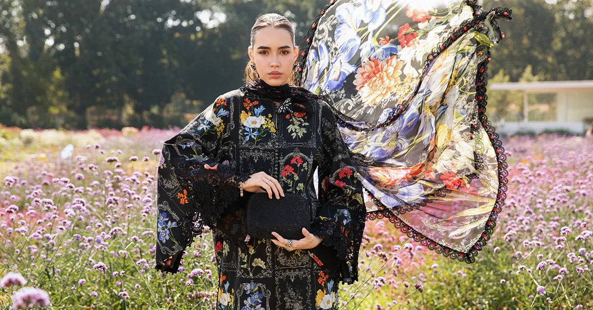 MARIA.B LAWN BLACK MPT-2511-B