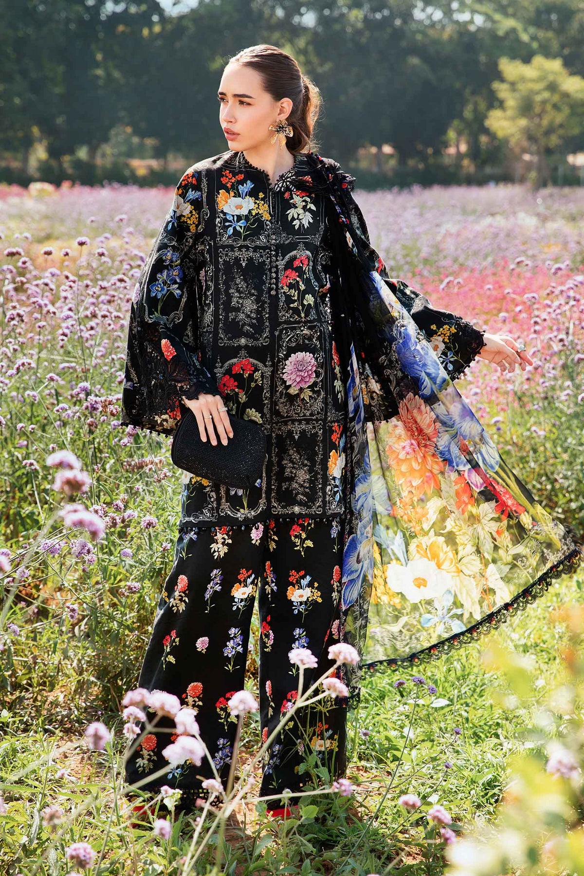 MARIA.B LAWN BLACK MPT-2511-B