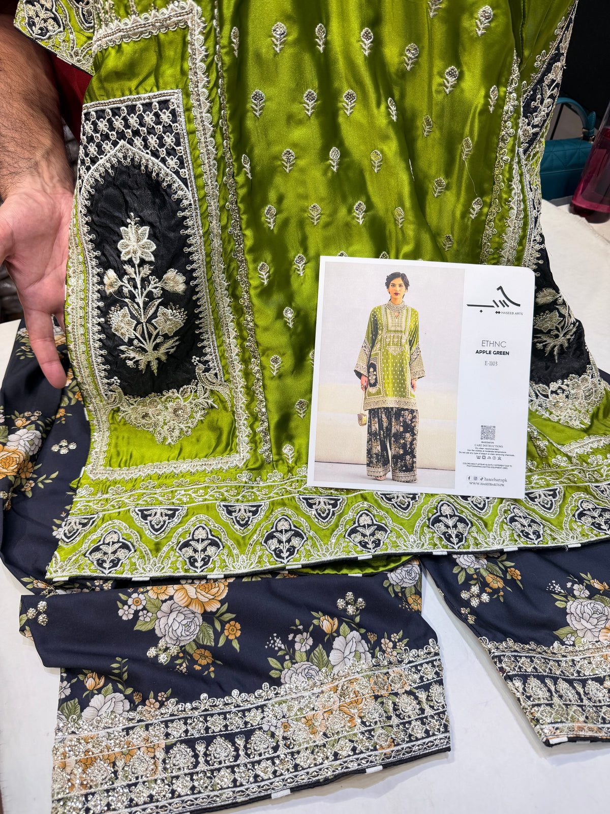 ETHNC SILK  2PC E-1103 STICHED (Delivery Time 10 to 15 Days)