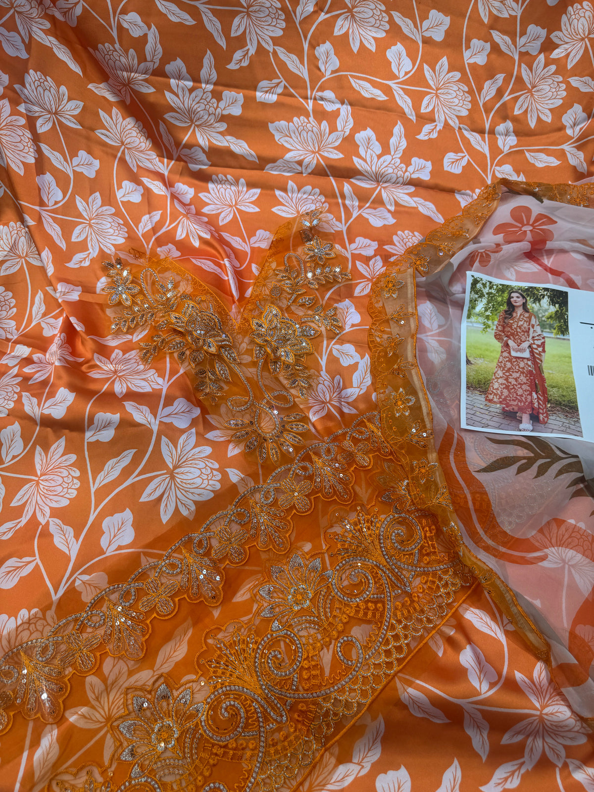 ANEELASSILK ORANGE