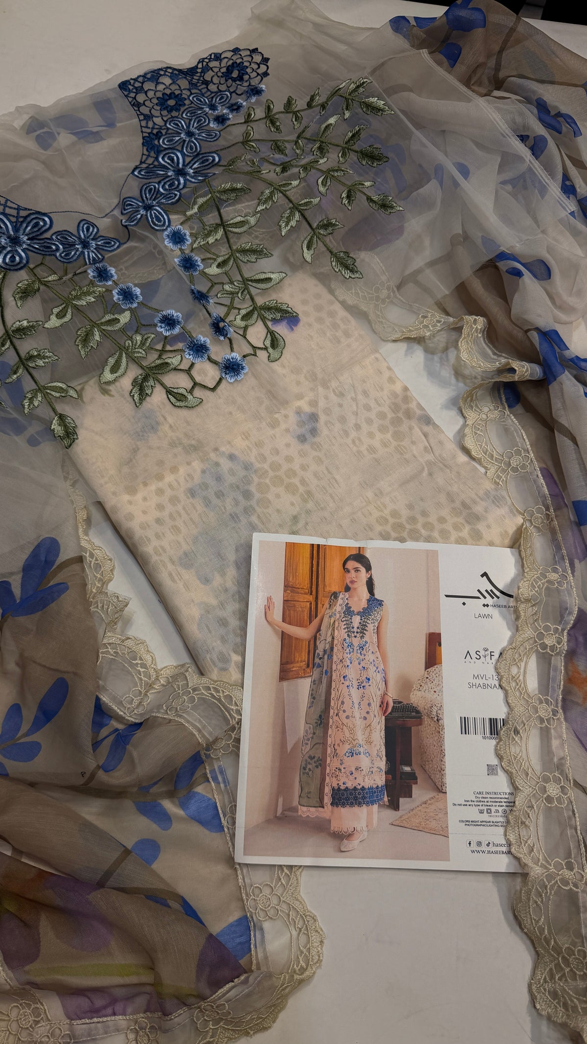 ASIFA NABEEL LAWN MVL 13 SHABNAM