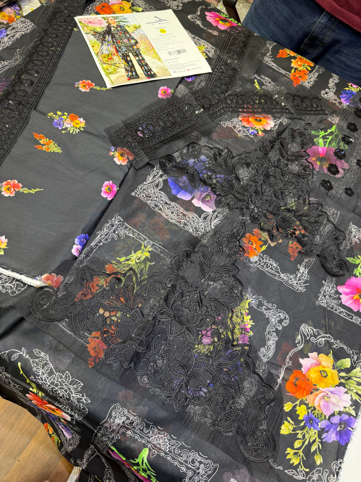 MARIA.B LAWN BLACK MPT-2511-B