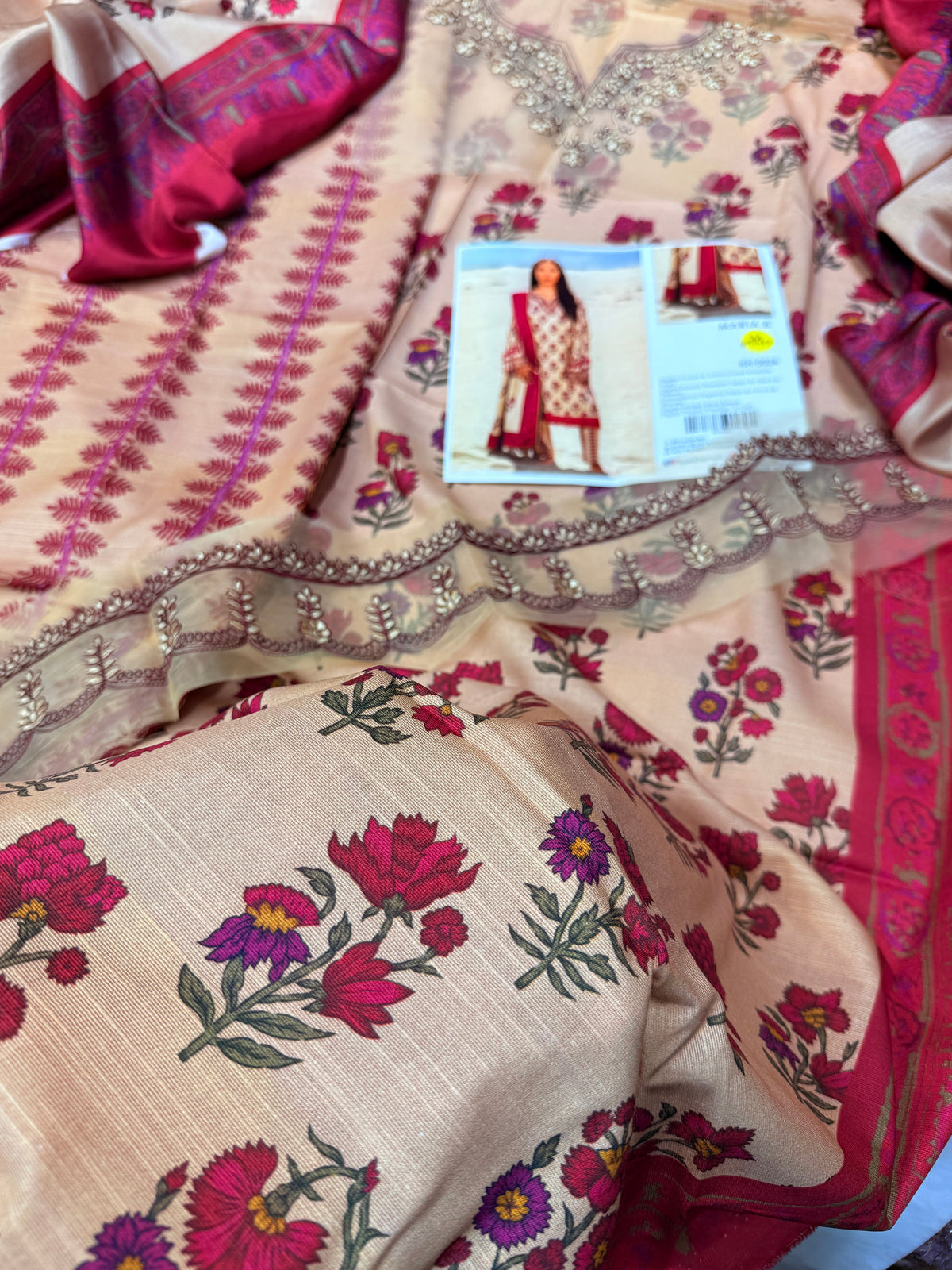 MARIA.B KHADDAR KH-02 BEIGE
