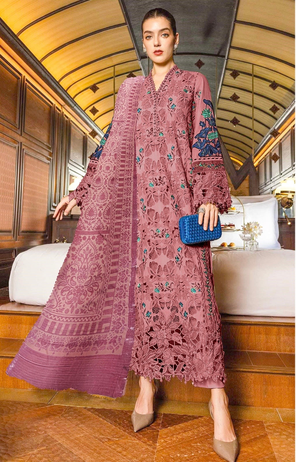 MARIA.B 2608 DHANAK PALACHI SHAWL