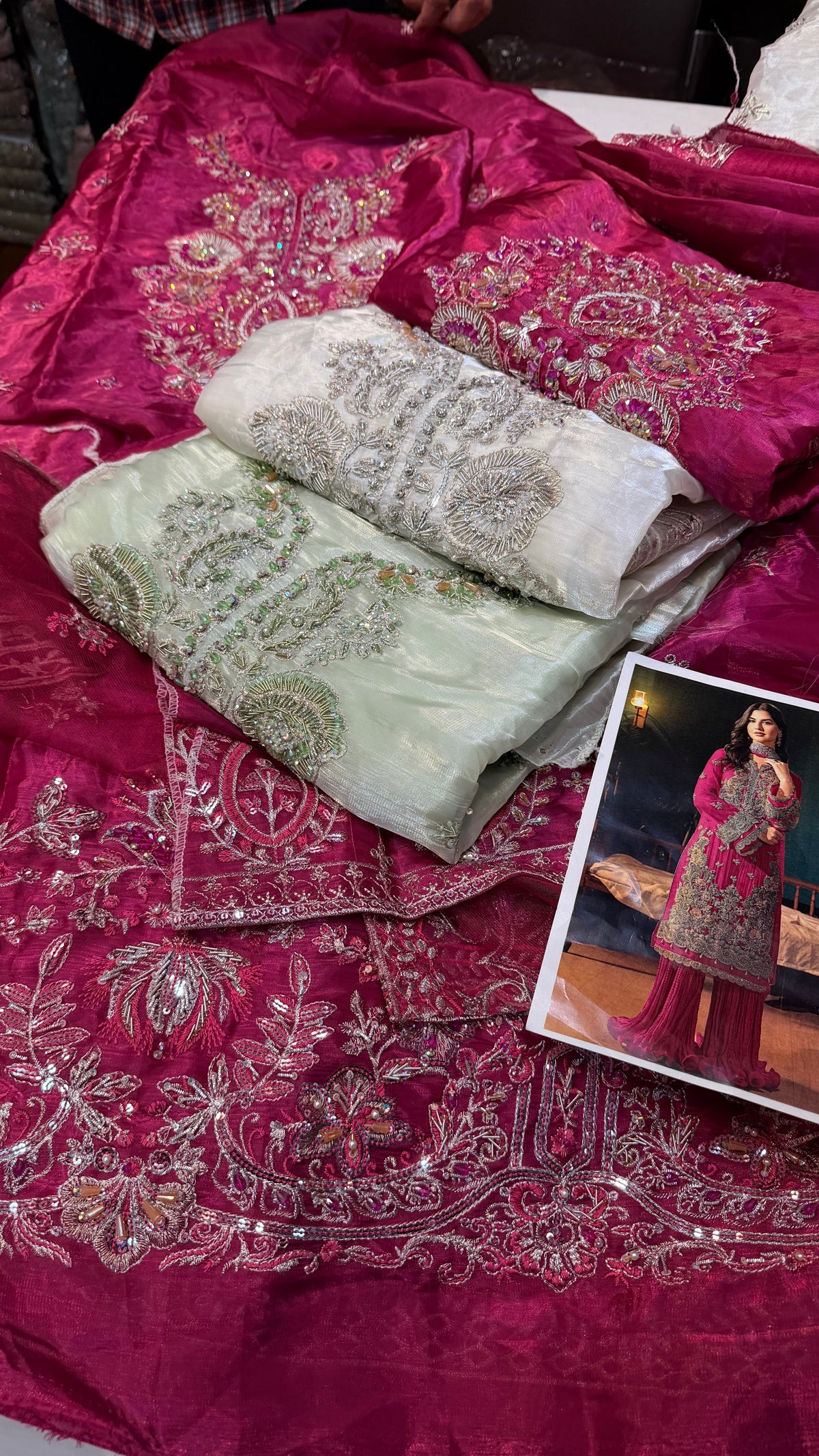 FABIHA FATIMA SHISA SILK AQUAMARINE