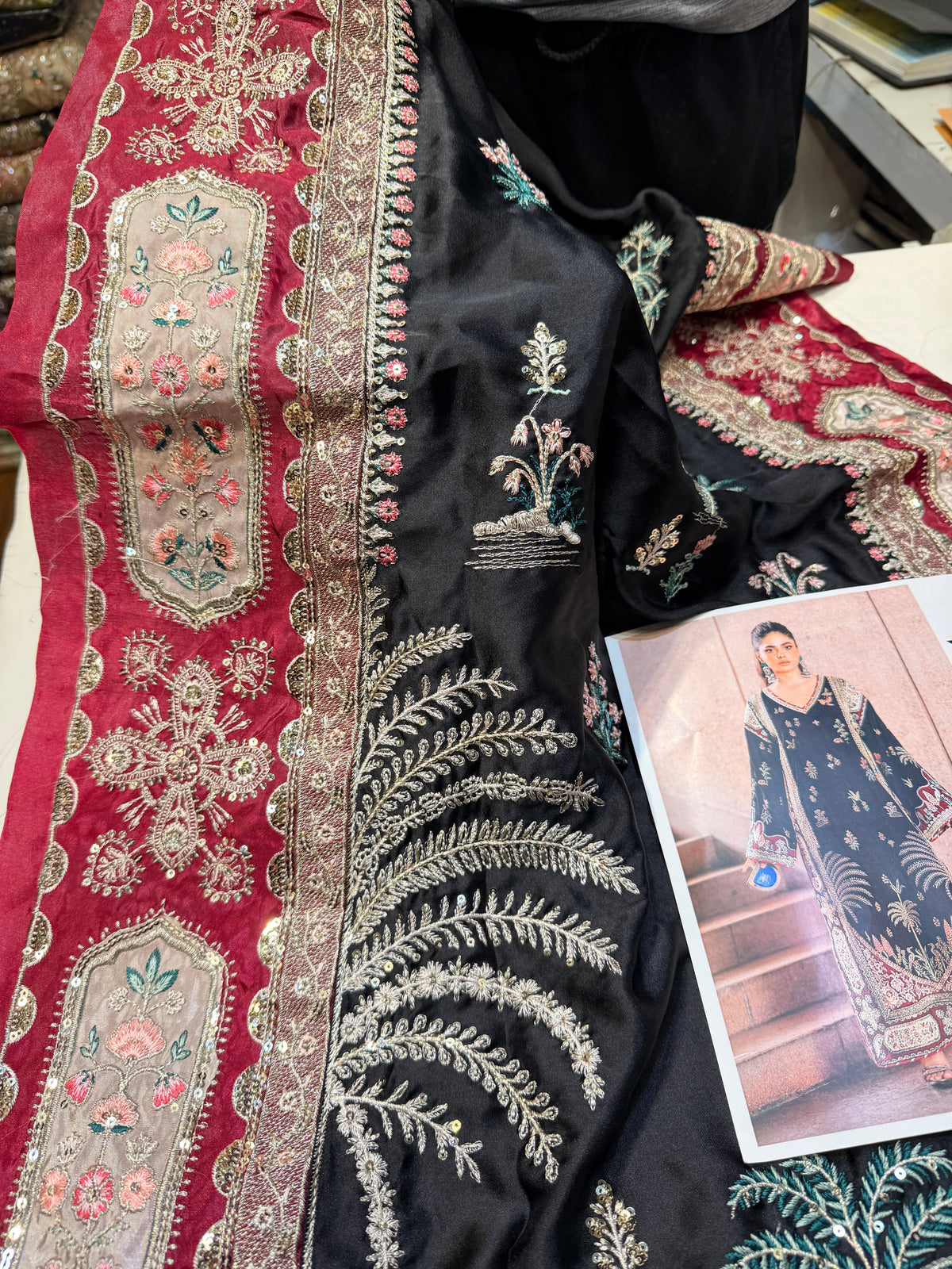 ETHNC SILK E-1024 KAFTAN 2PC
