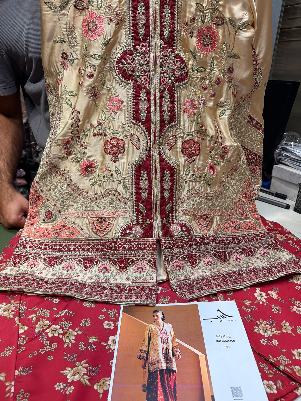ETHNC SILK  2PC E-1213 STICHED (Delivery Time 10 to 15 Days)