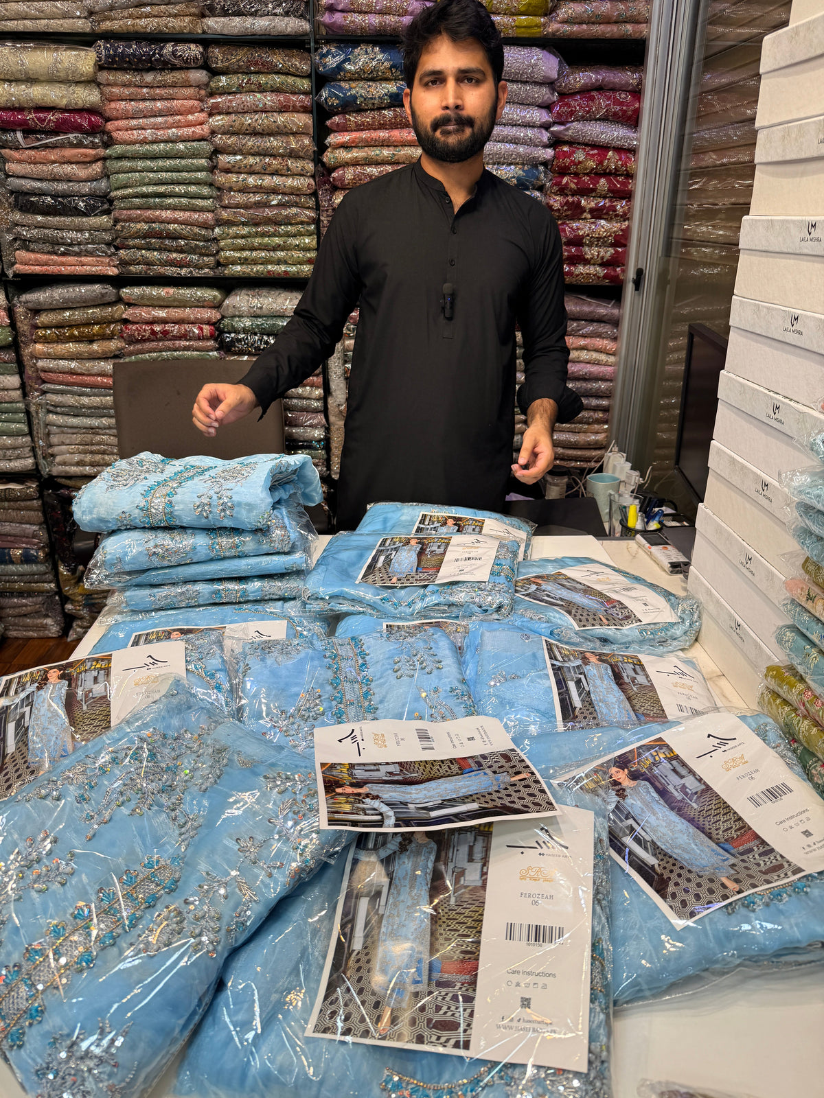 SRA 2PC SHISHA SILK FEROZEA 06