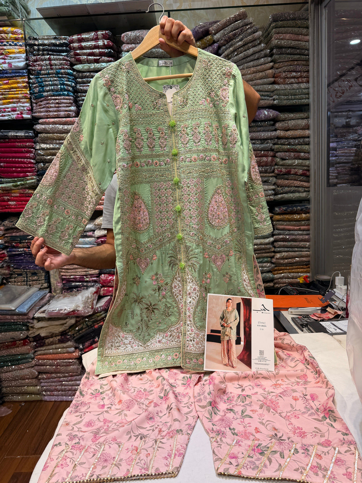 ETHNC KURTA SET VISCOSE E-719 2PC