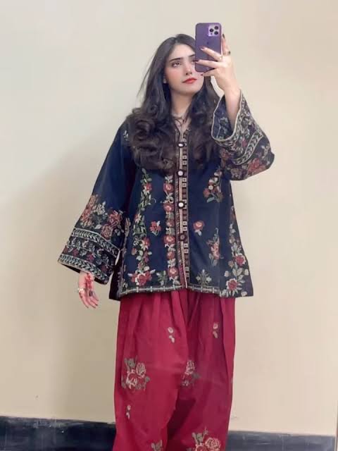 ETHNC BLACK & RED  2PC