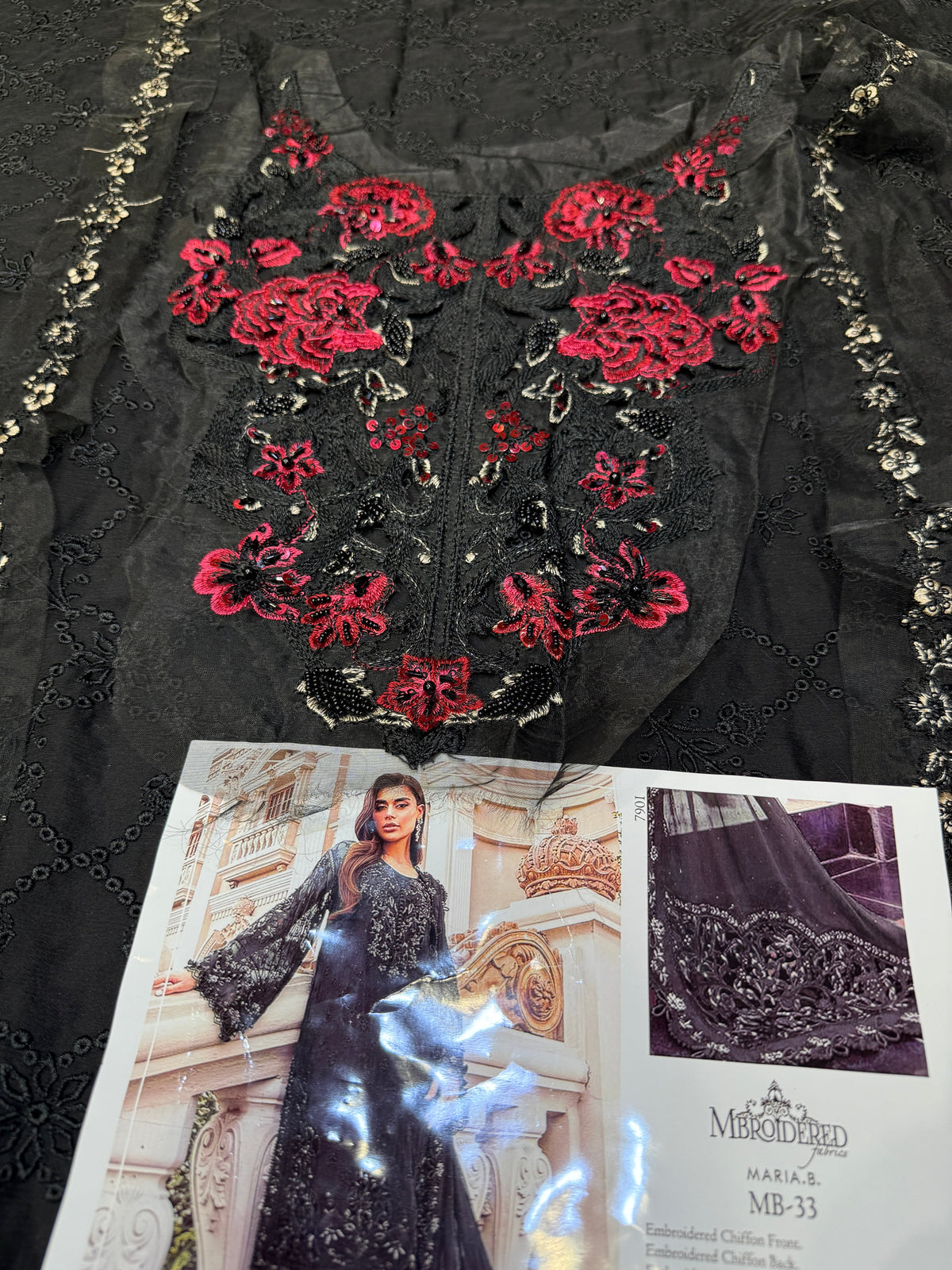 MARIA.B 33 CHIFFON BLACK