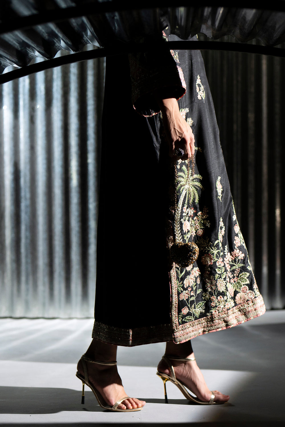 ETHNC SILK E-1135 KAFTAN 2PC