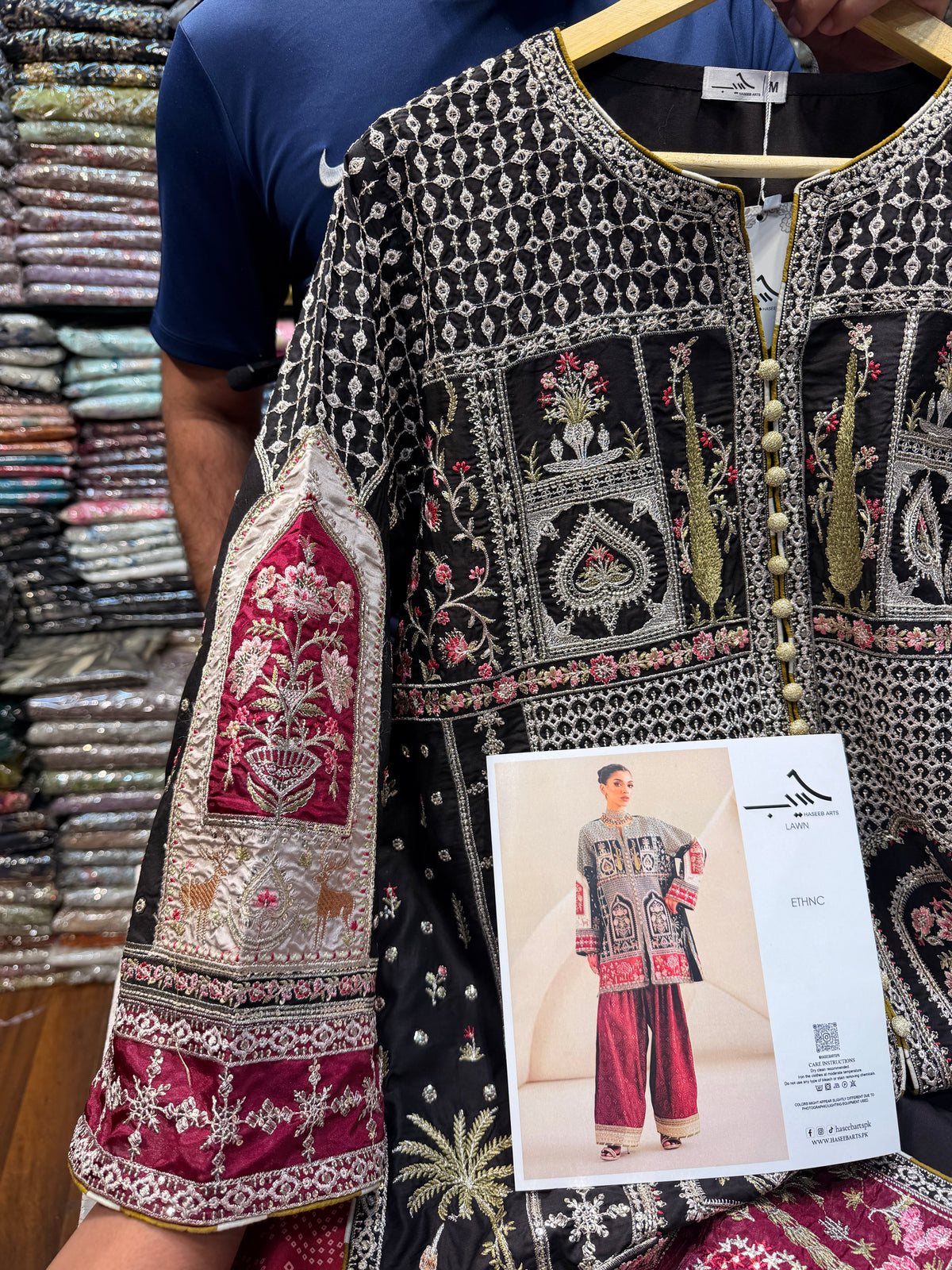 ETHNC KURTA SET VISCOSE E-1080 2PC (Delivery Time 10 to 15 Days)