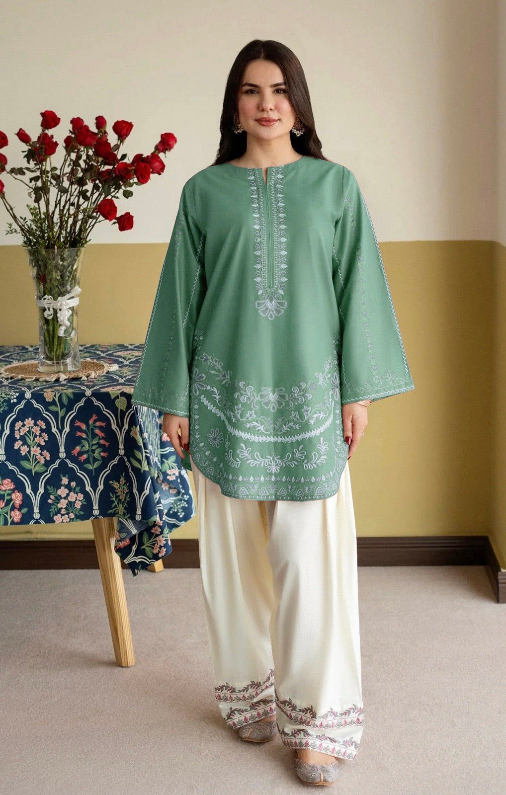 ETHNC  ZARIF 2PC UNSTICHED