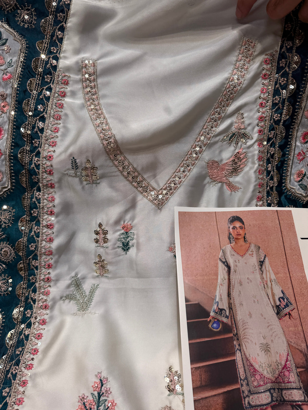 ETHNC SILK E-1024 KAFTAN 2PC