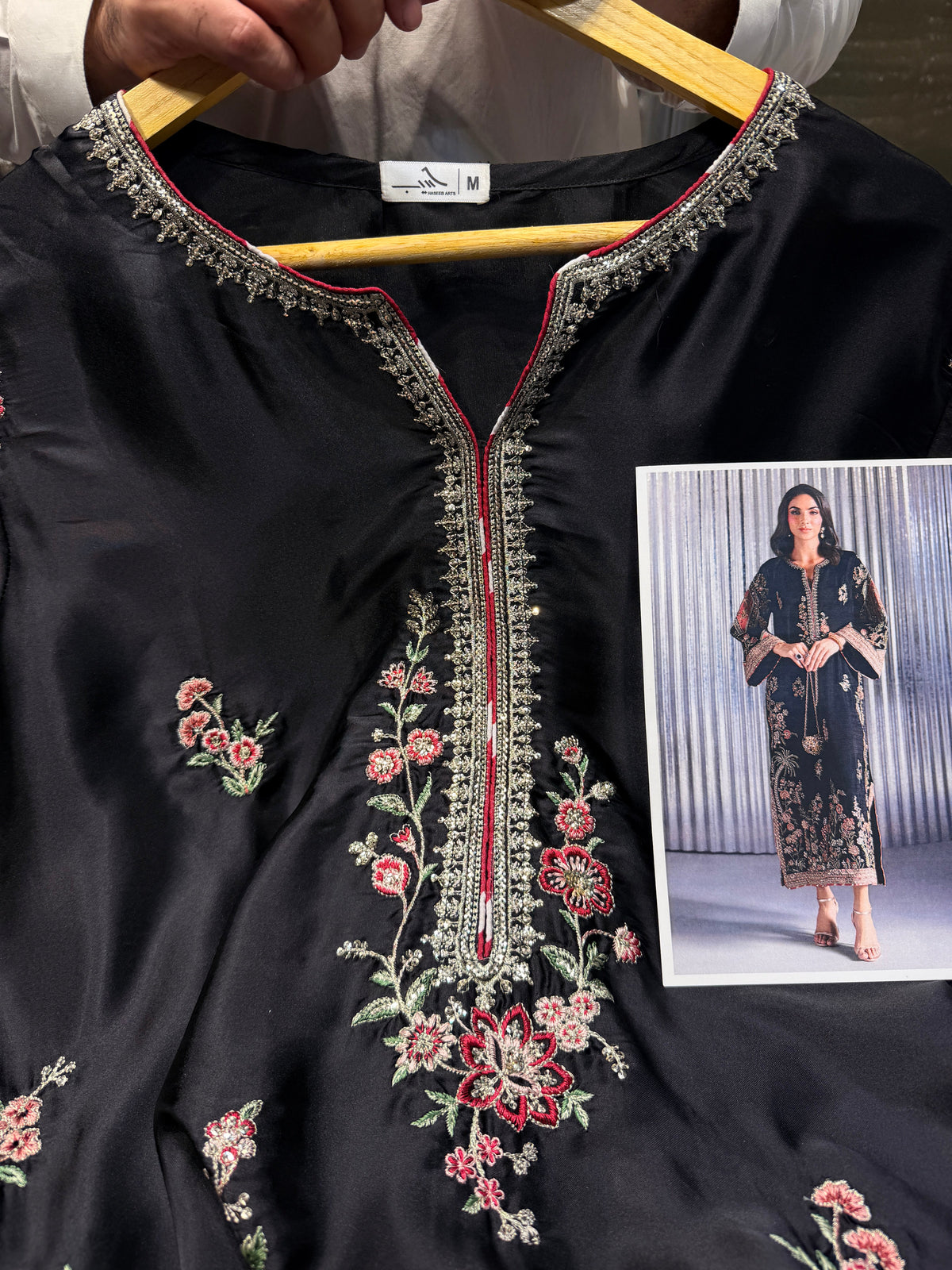 ETHNC SILK KAFTAN 2PC E-1135 STICHED (Delivery Time 10 to 15 Days)