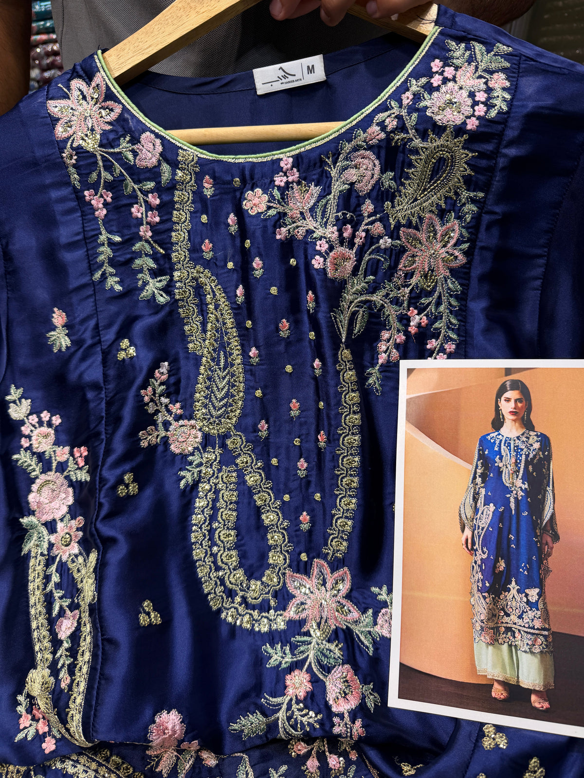 ETHNC KAFTAN SILK 2PC E-1144 (Delivery Time 10 to 15 Days)