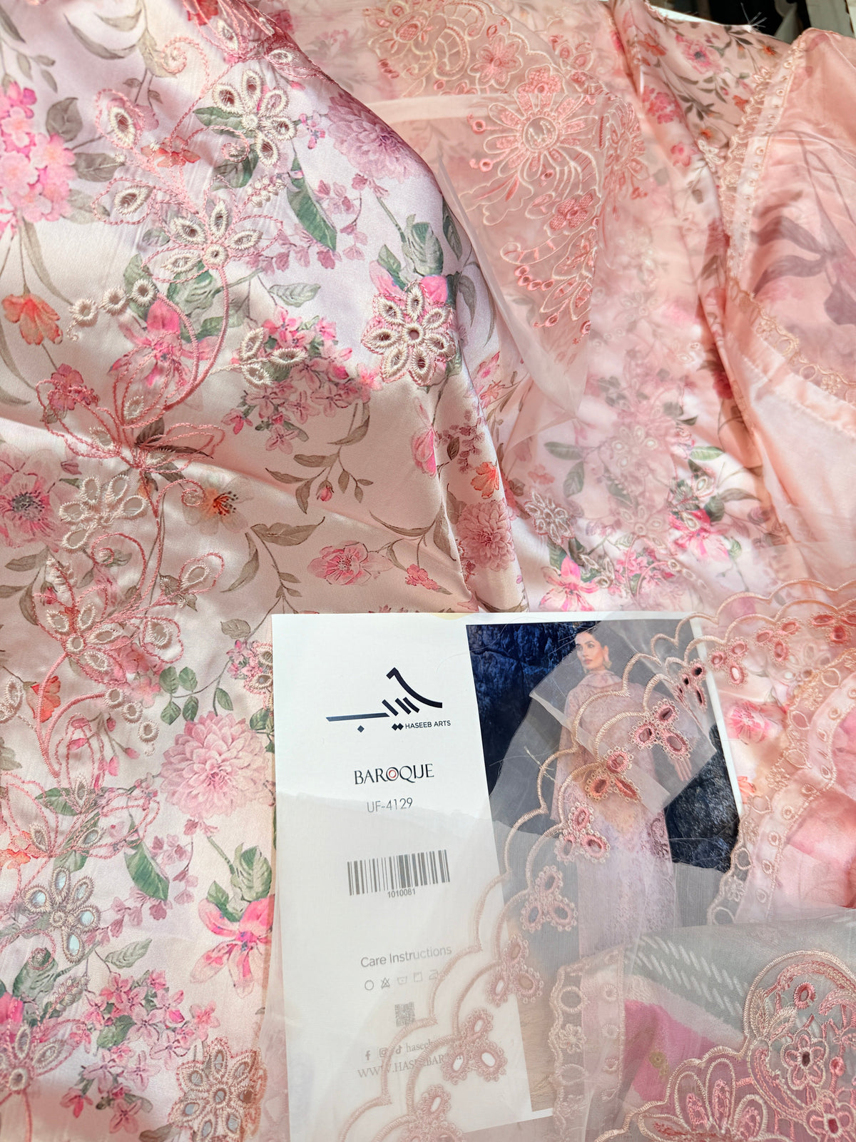 BAROQUE SILK PRINT 4129 PINK