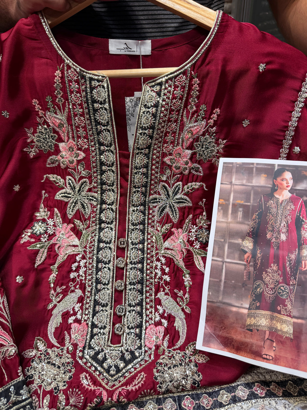 ETHNC SILK KAFTAN 2PC E-1149 STICHED (Delivery Time 10 to 15 Days)