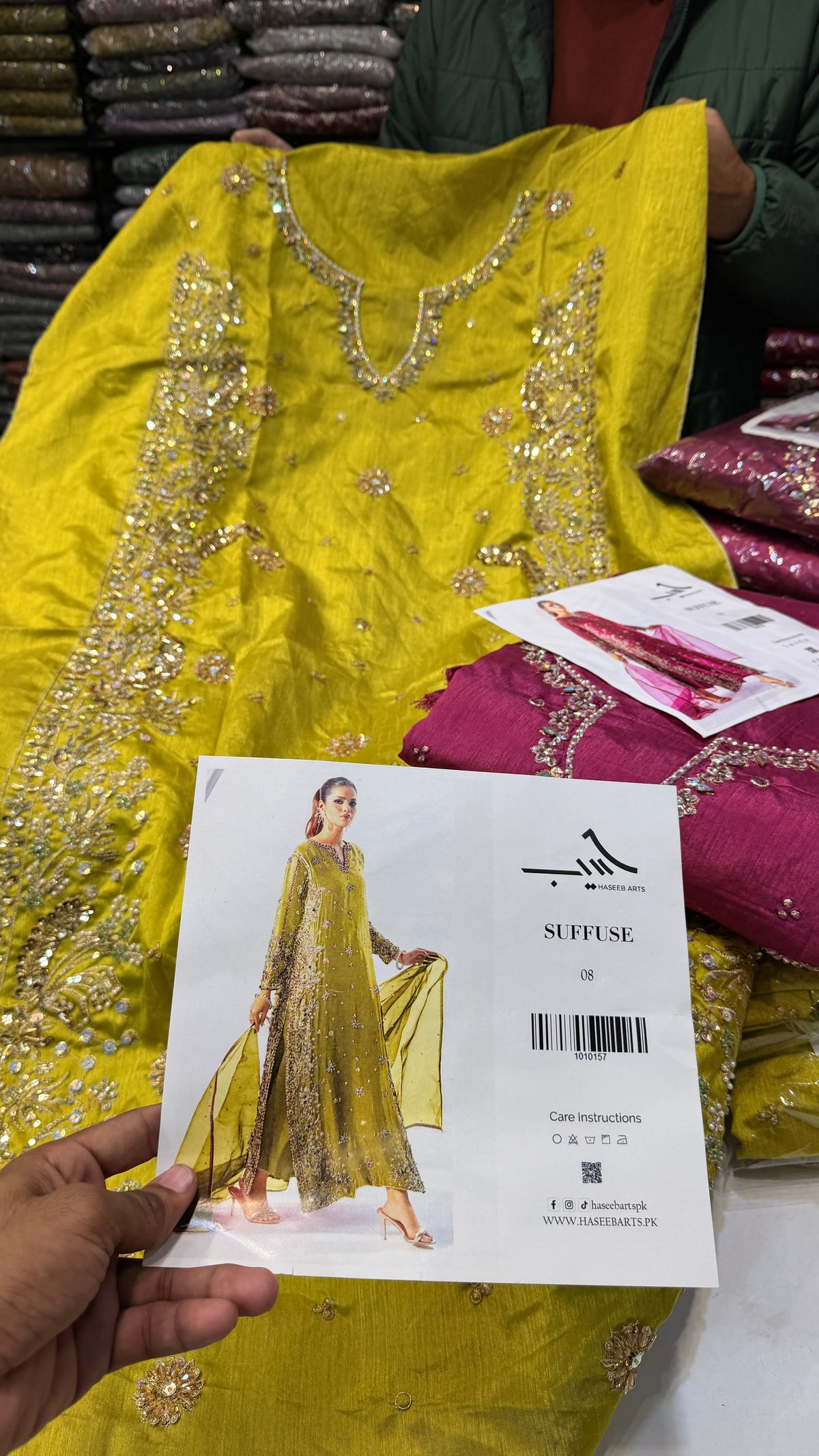 SUFFUSE RAW SILK MUSTARD