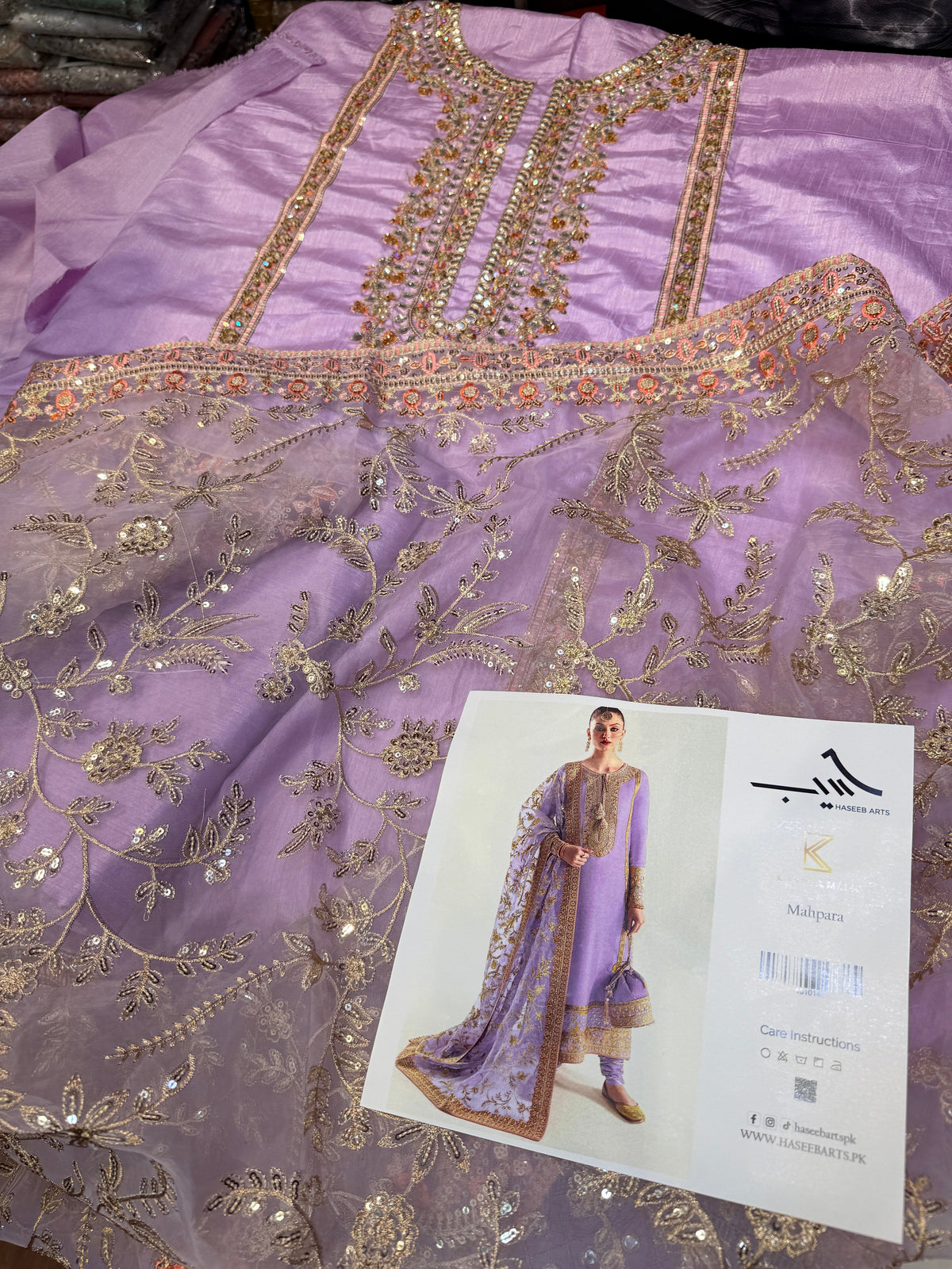Kanwal Malik Raw Silk Mahpara Kaasni