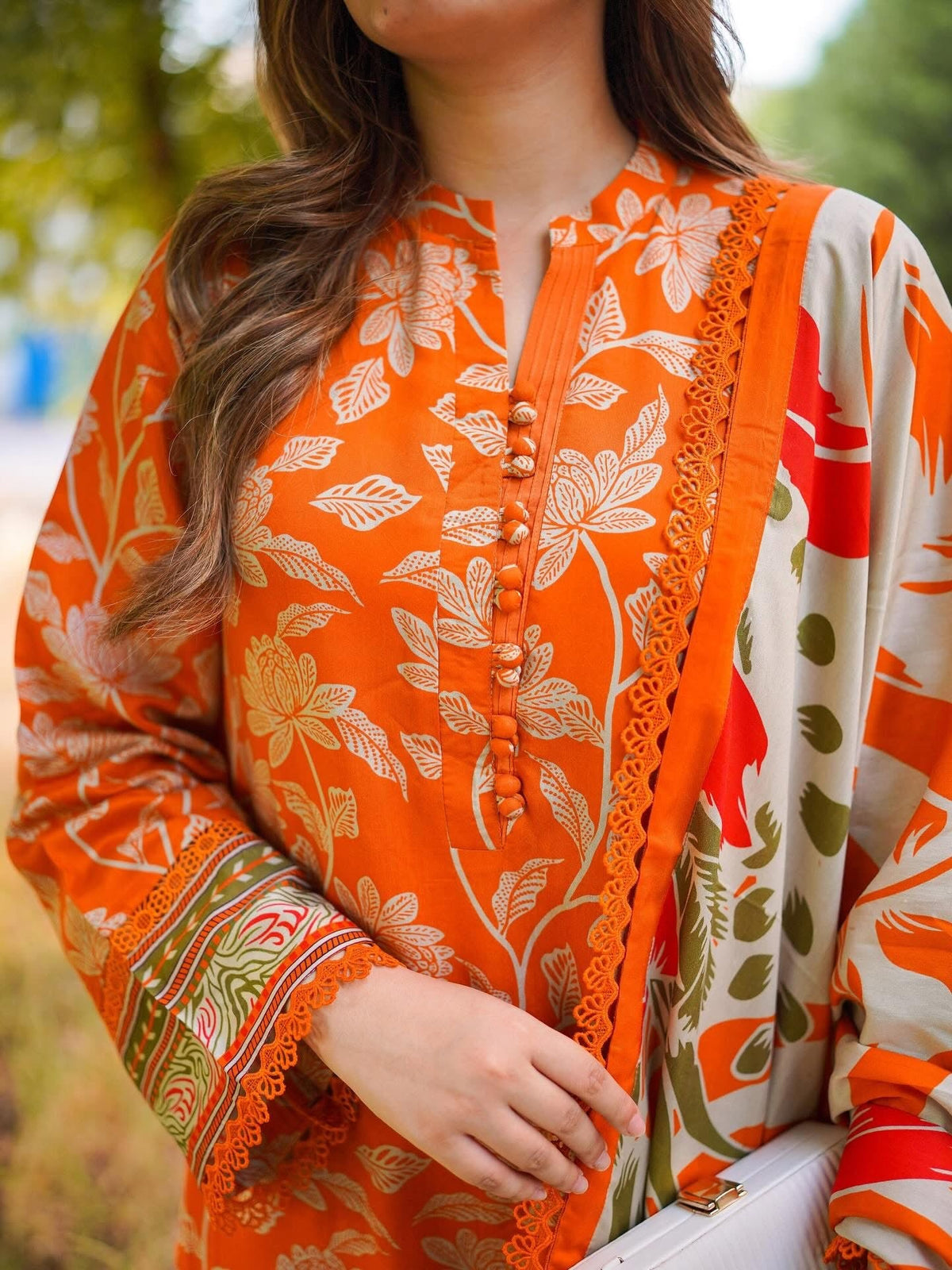ANEELASSILK ORANGE