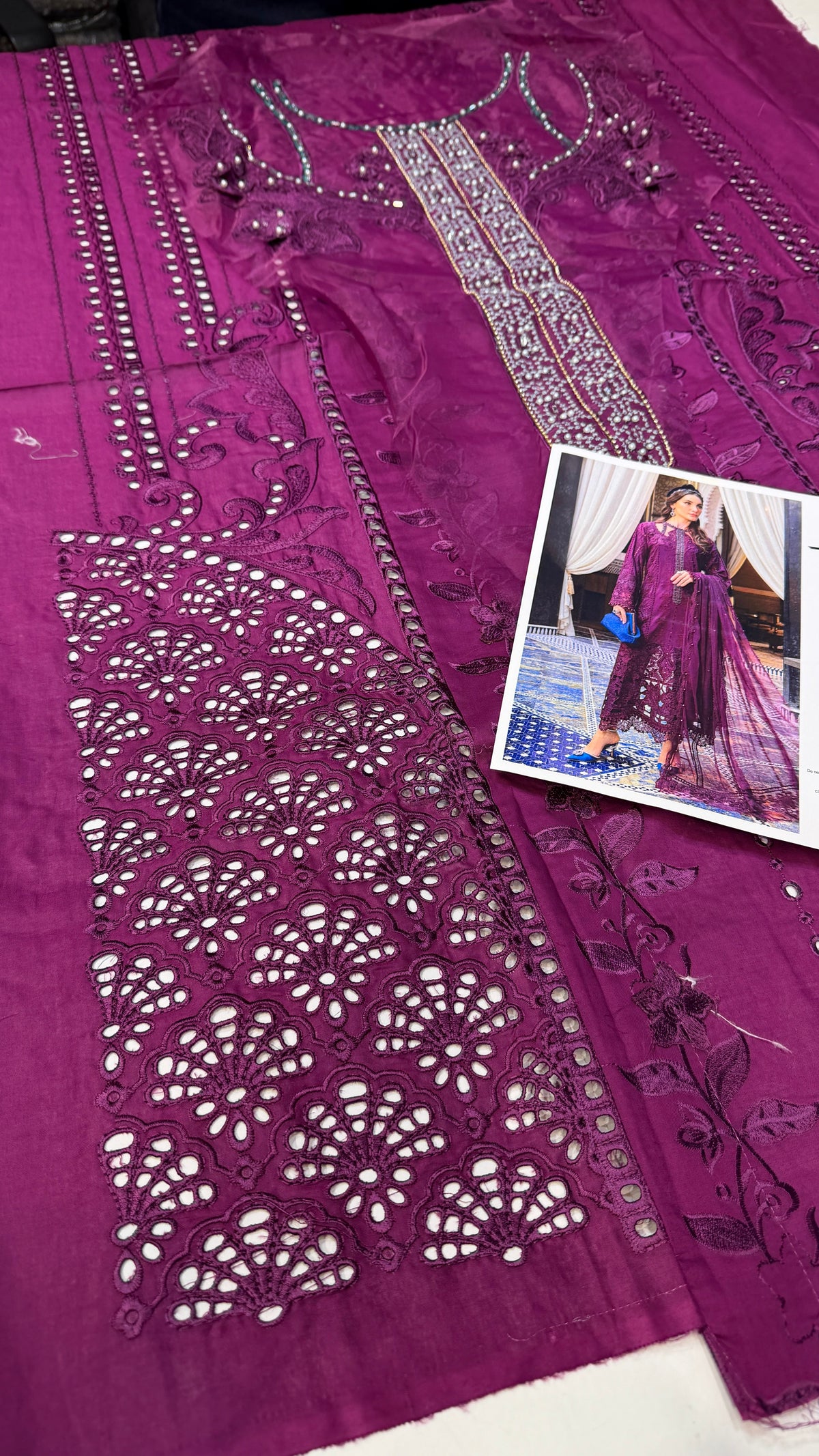 MARIA.B LAWN D-2502 MAGENTA