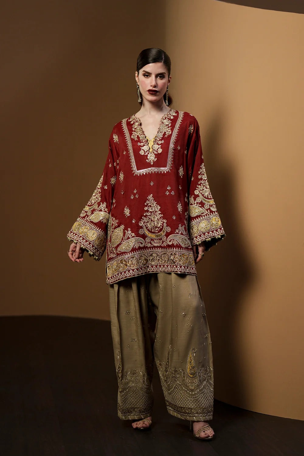 ETHNC KURTA SET VISCOSE E-1103 2PC (Delivery Time 10 to 15 Days)