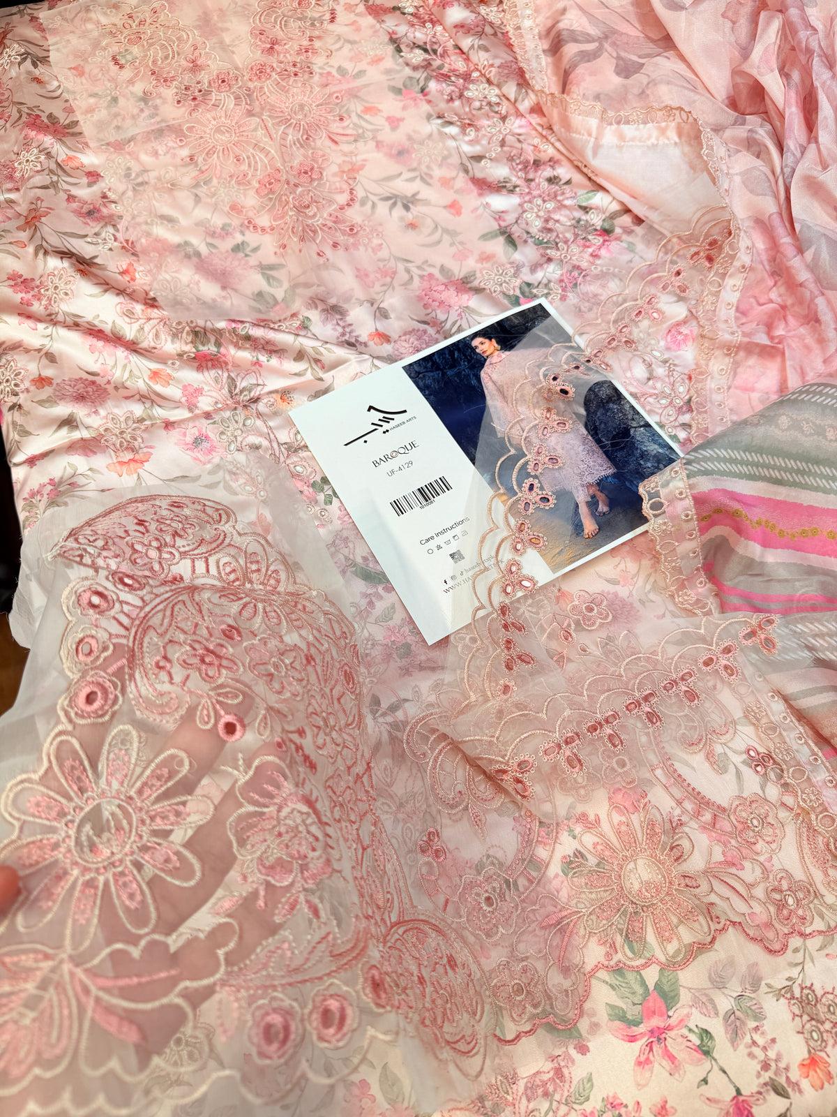 BAROQUE SILK PRINT 4129 PINK