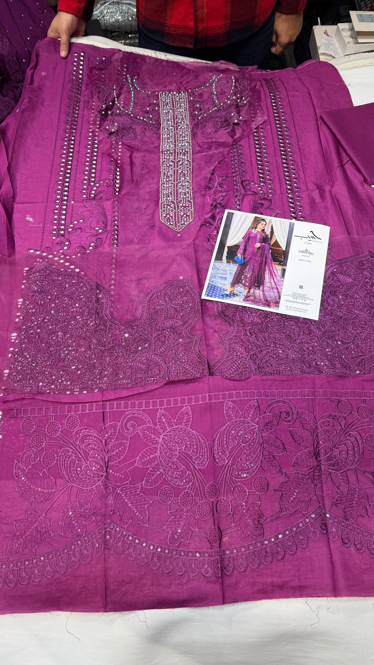 MARIA.B LAWN D-2502 MAGENTA