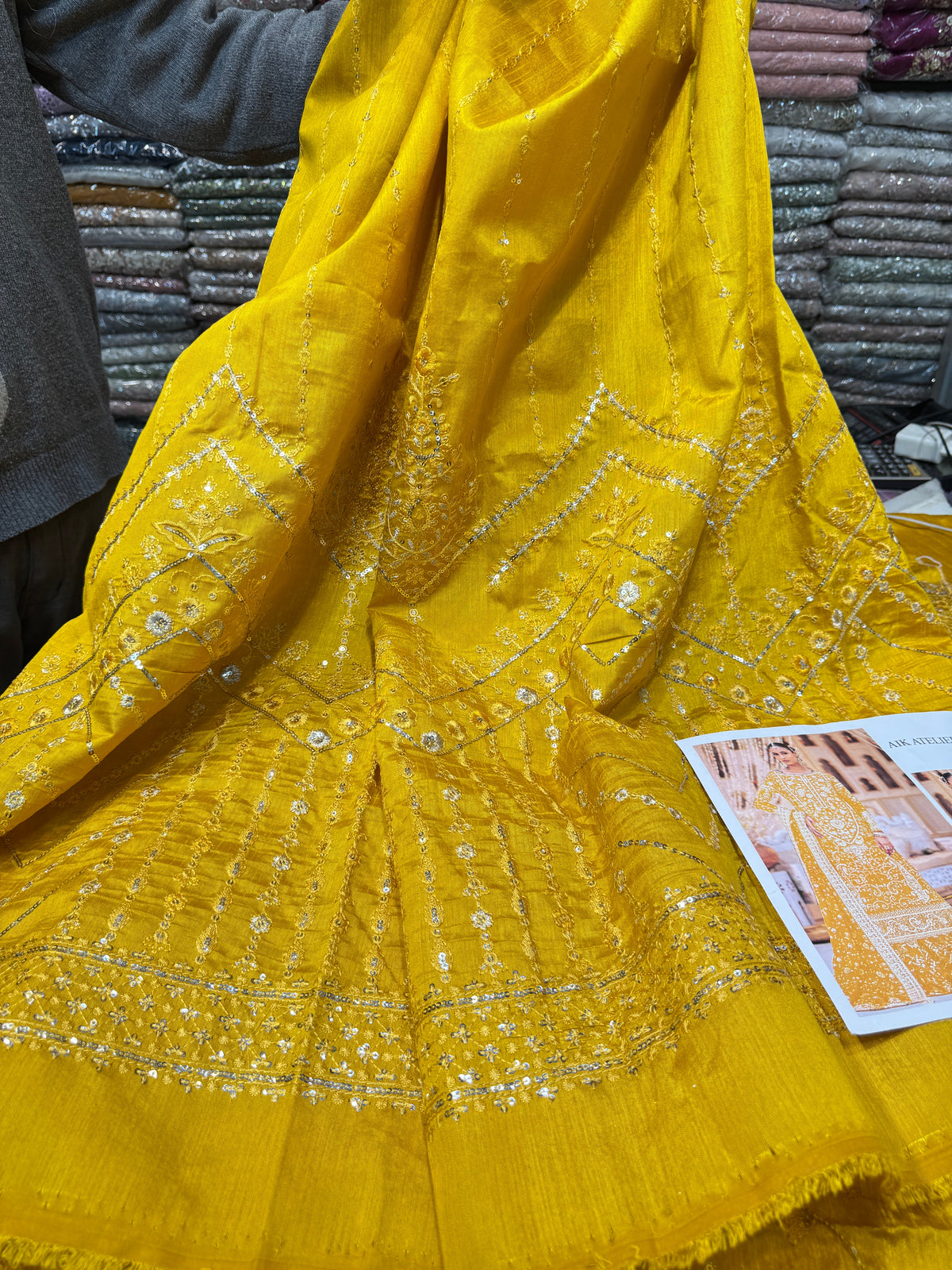 AIK RAW SILK MUSTARD