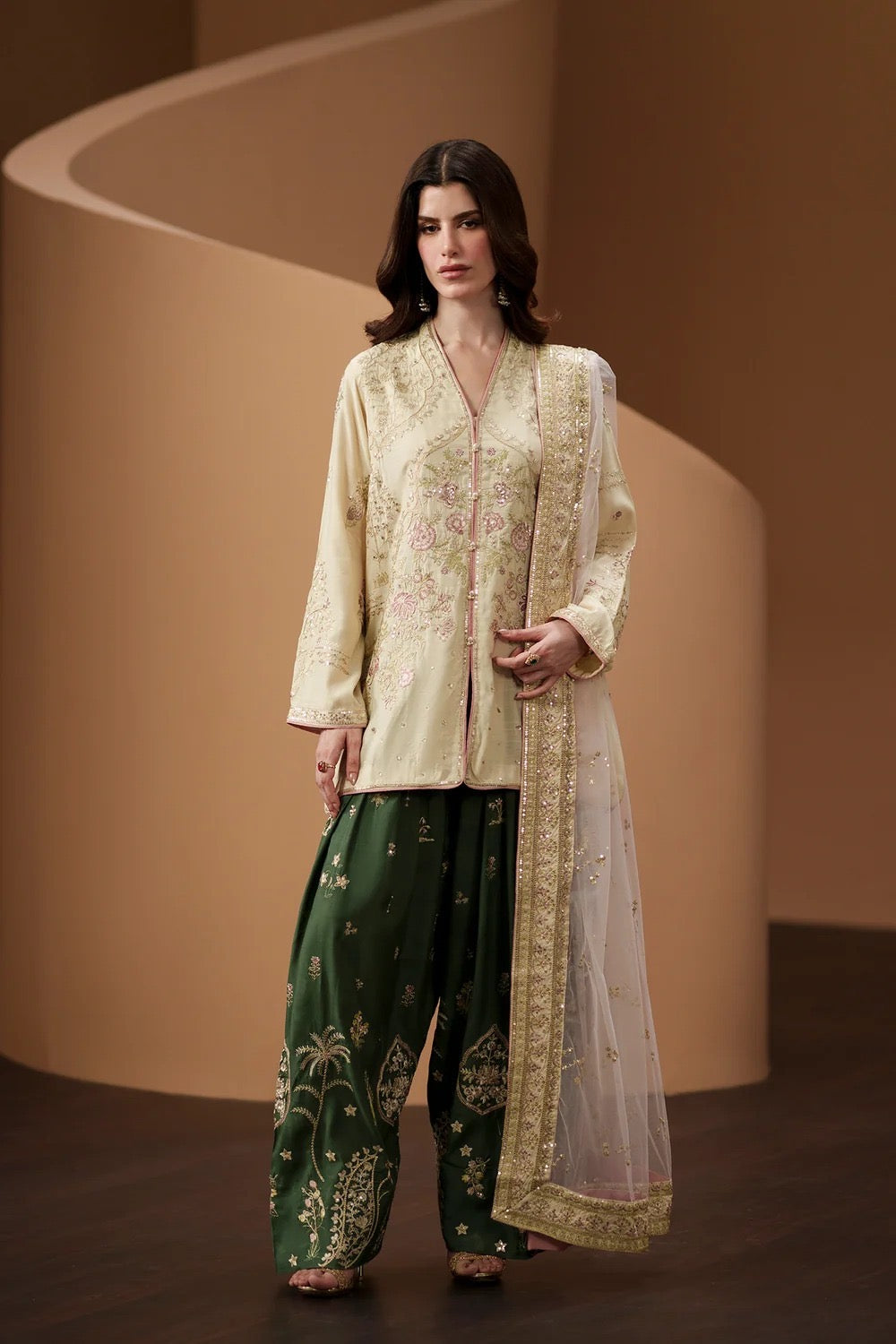 ETHNC KURTA SET VISCOSE E-1134 3PC