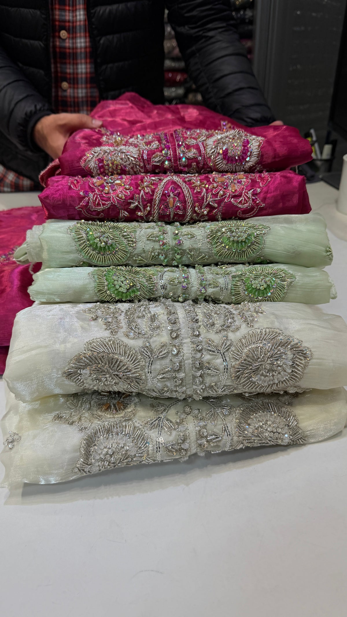 FABIHA FATIMA SHISA SILK AQUAMARINE