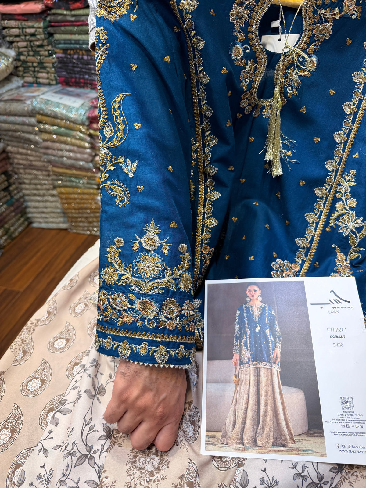 ETHNC KURTA SET 2PC E-1110 ZINK