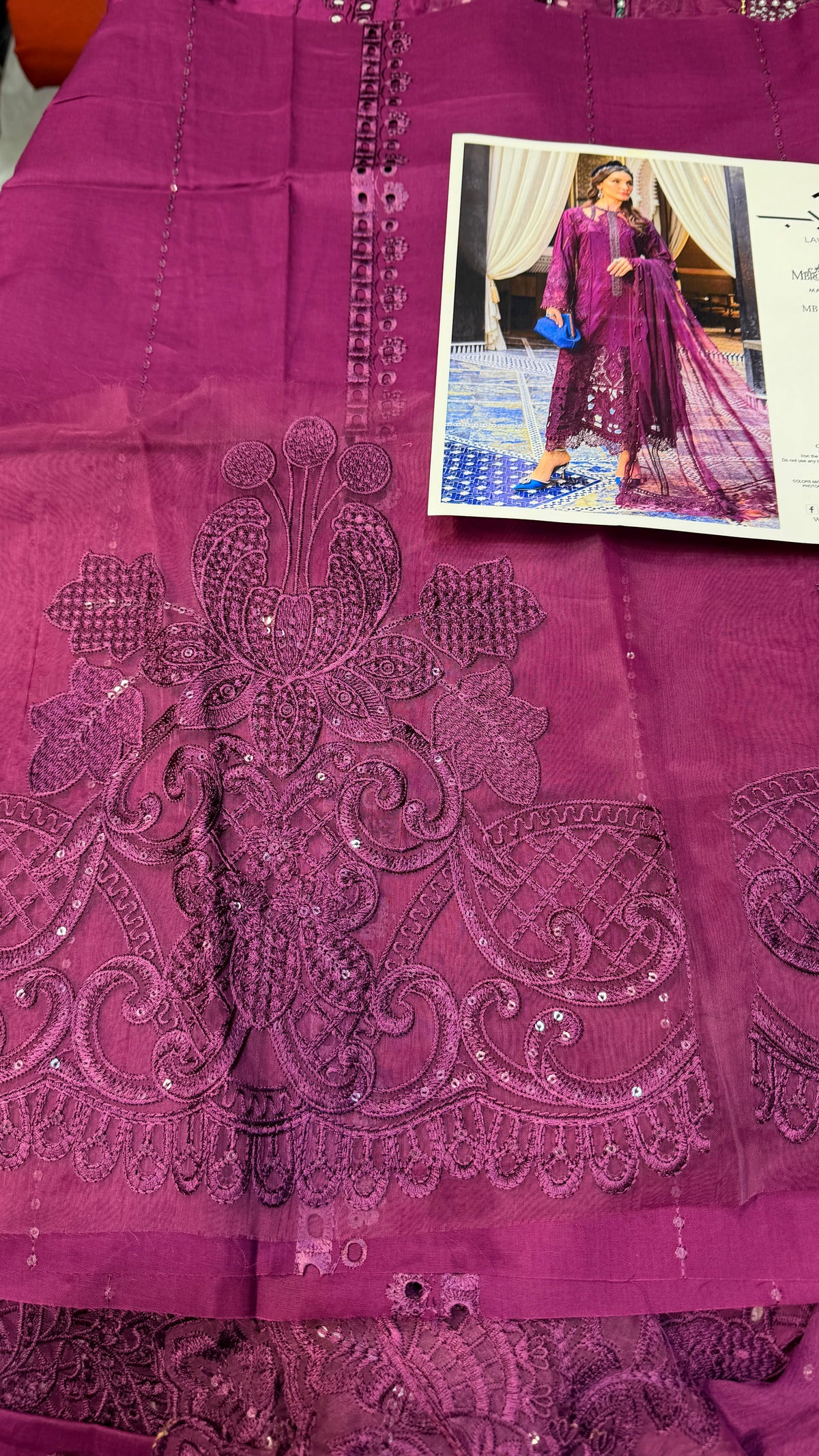 MARIA.B LAWN D-2502 MAGENTA