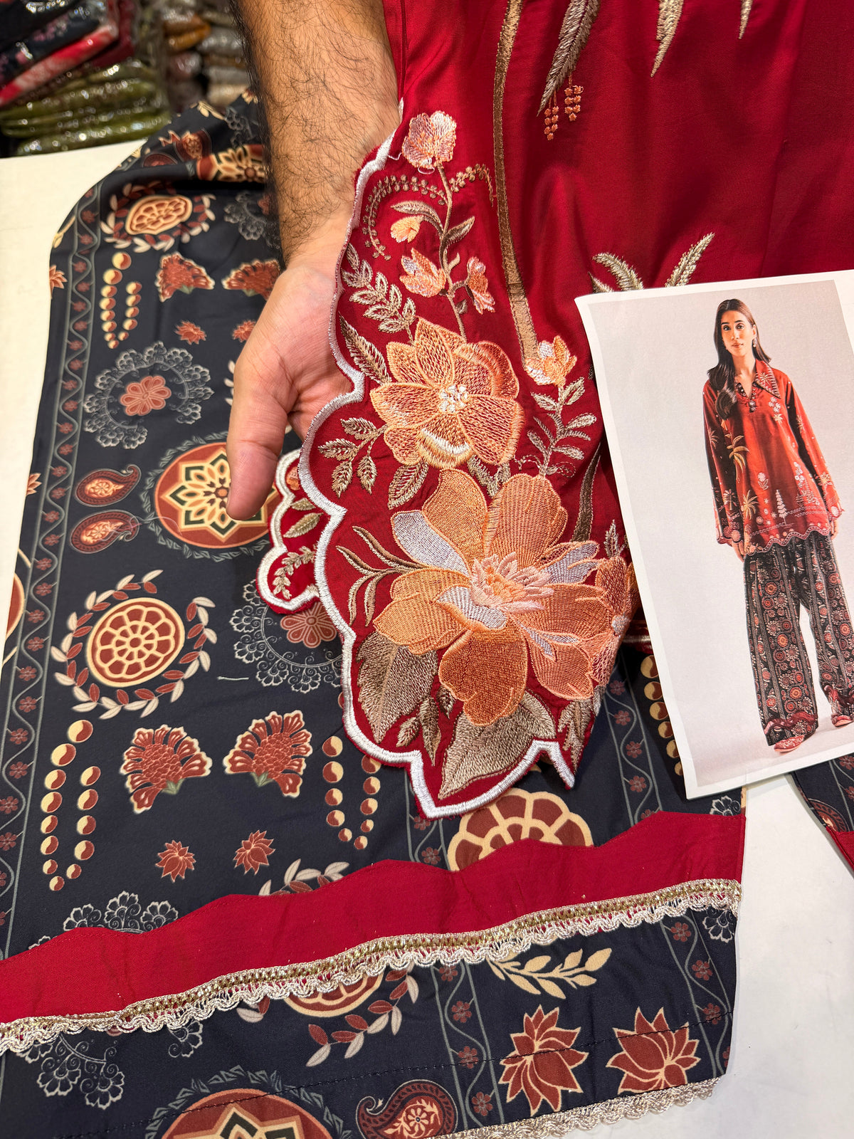 ETHNC KURTA SET E-4174 2PC