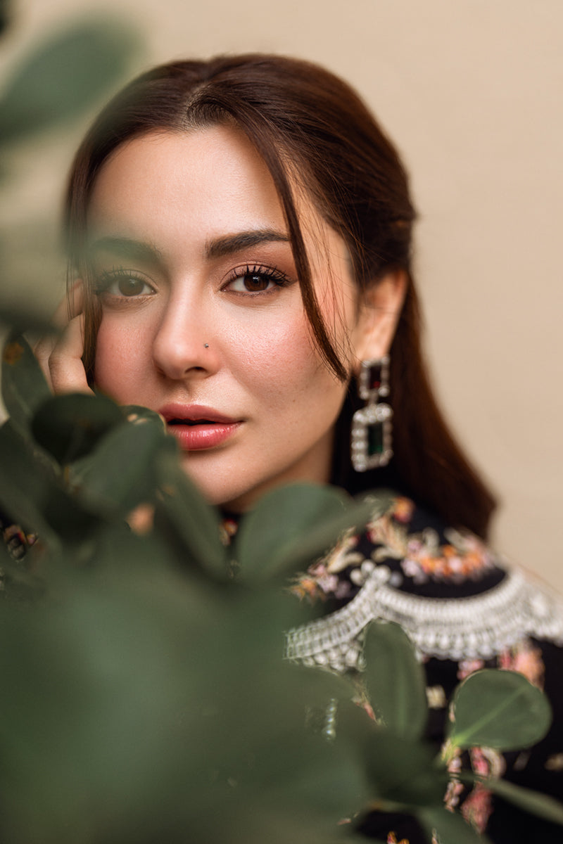 QALAMQAR LAWN FK-15 HANNAH BLACK