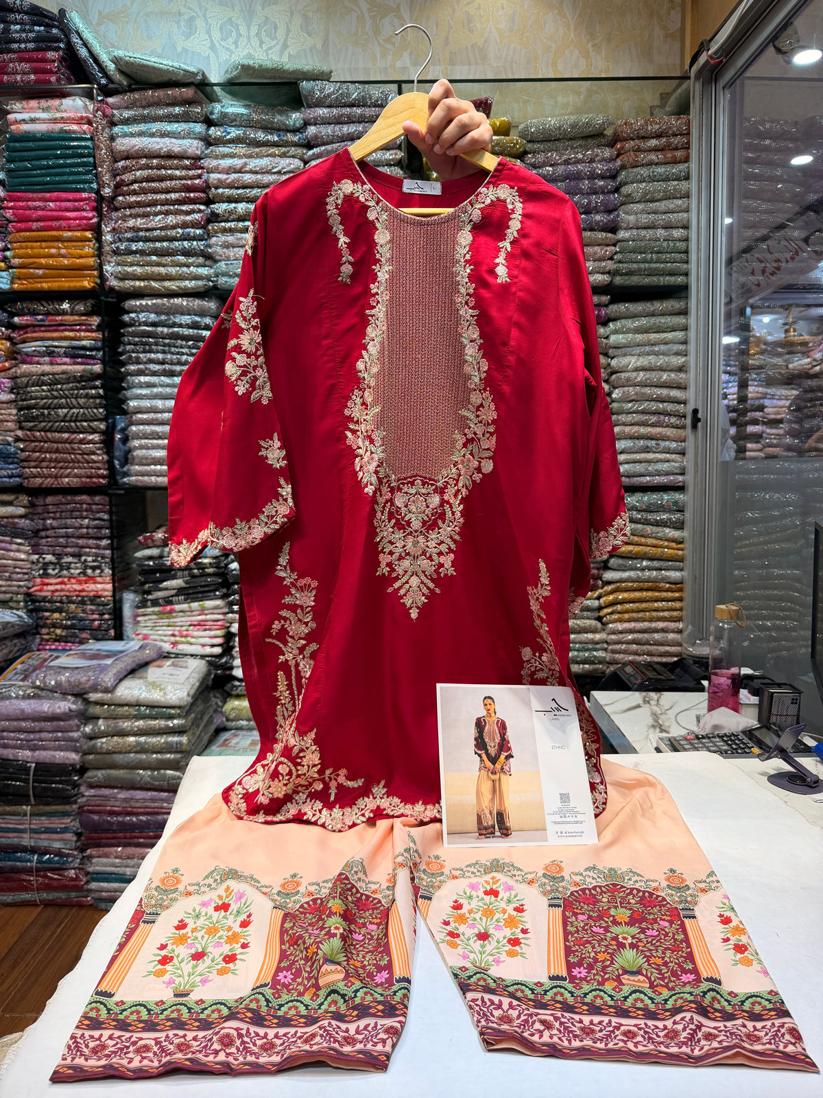 ETHNC KURTA SET VISCOSE E-319 2PC
