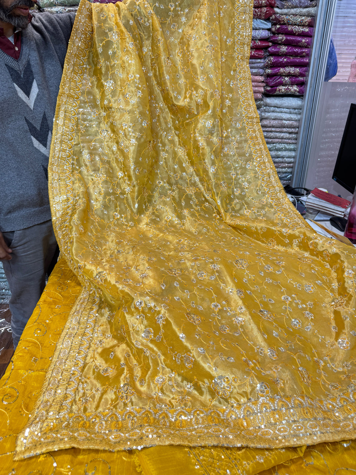 AIK RAW SILK MUSTARD
