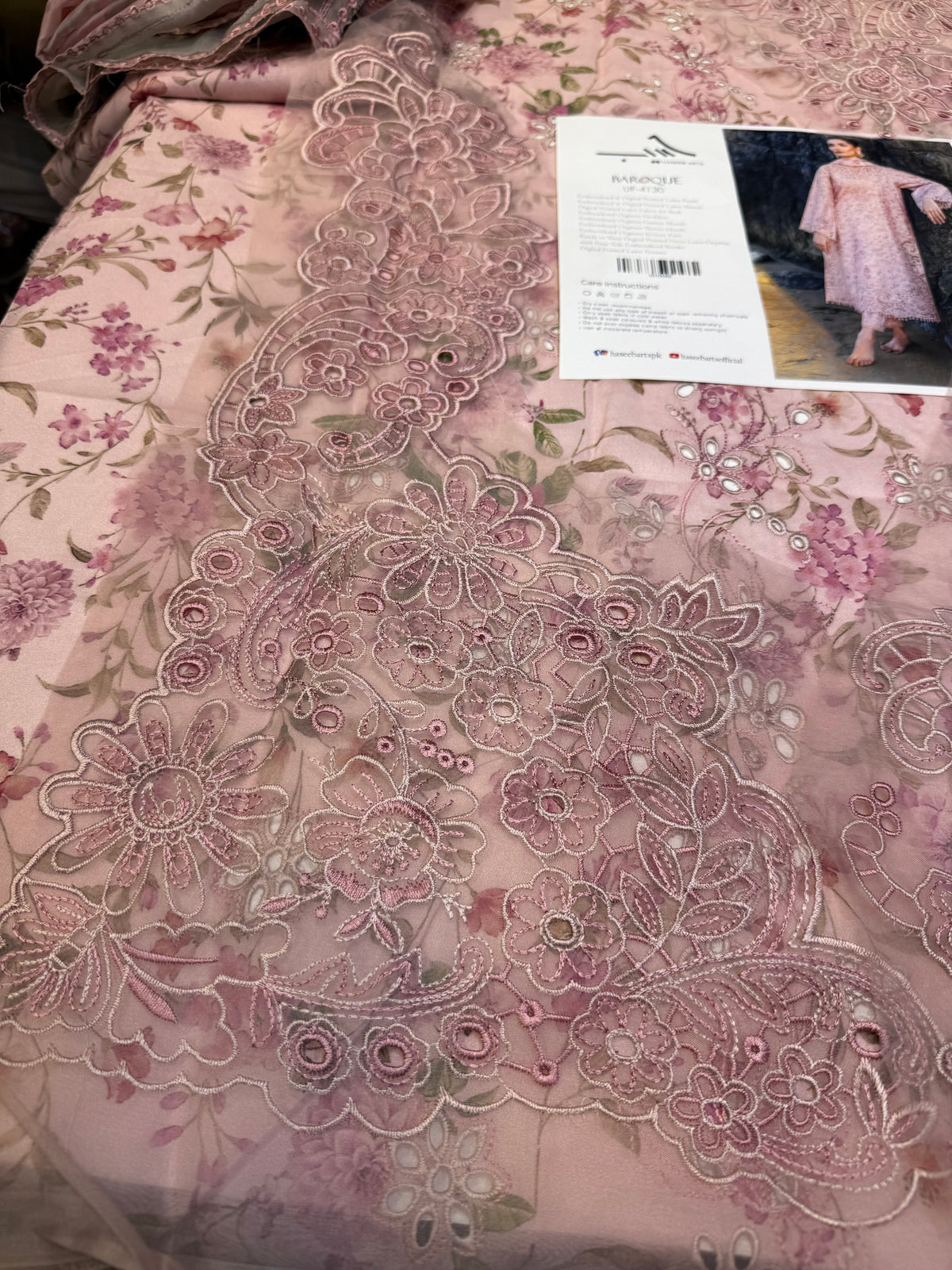 BAROQUE UF-4129 PINK LAWN