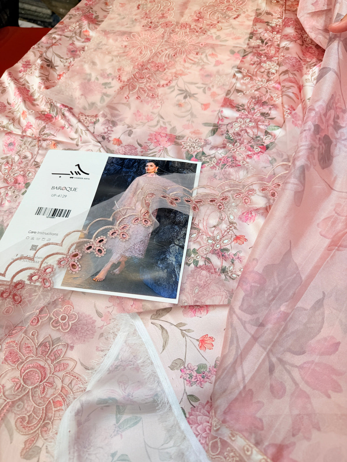 BAROQUE SILK PRINT 4129 PINK