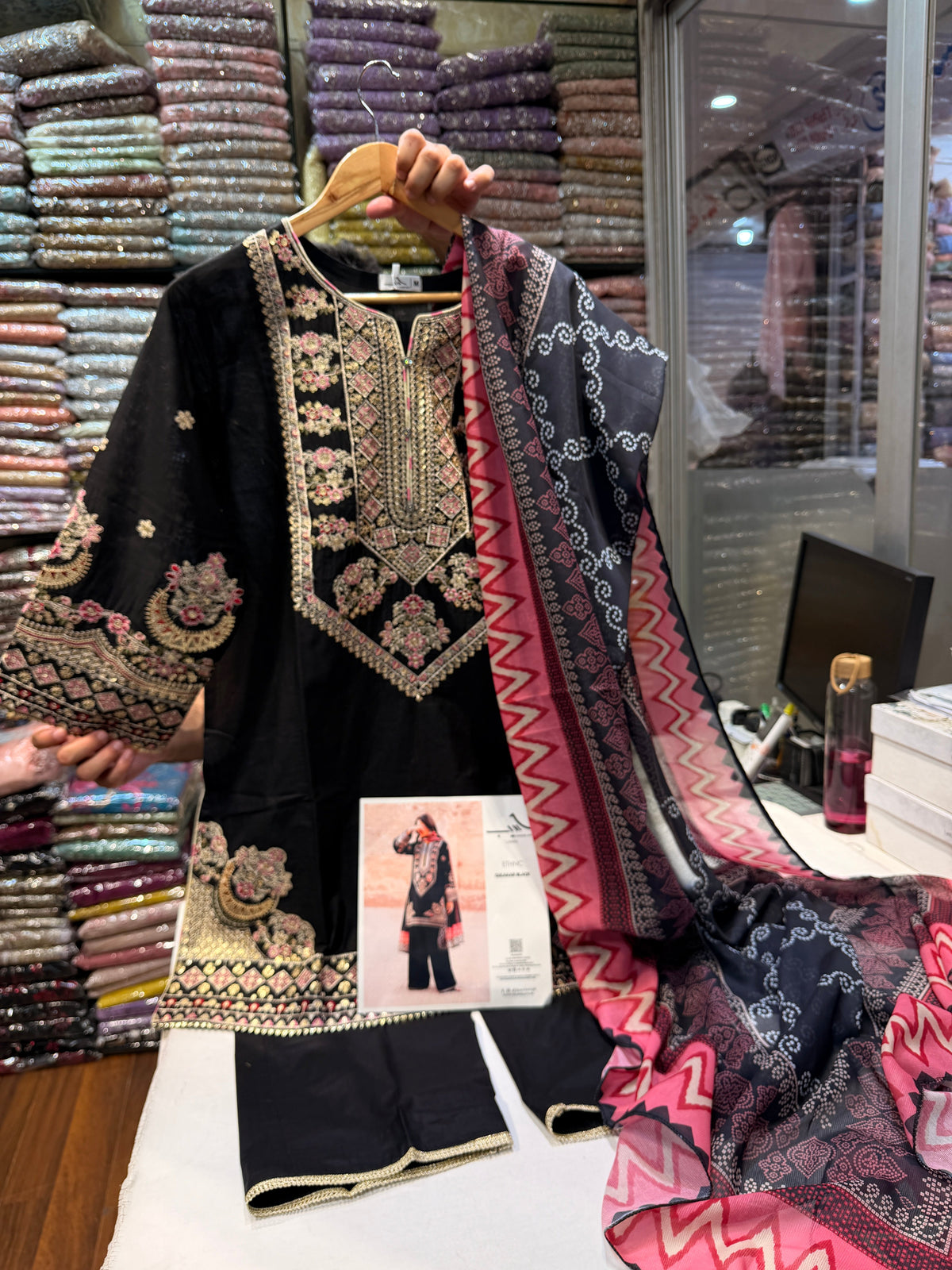 ETHNC KURTA SET DARBAR 3PC