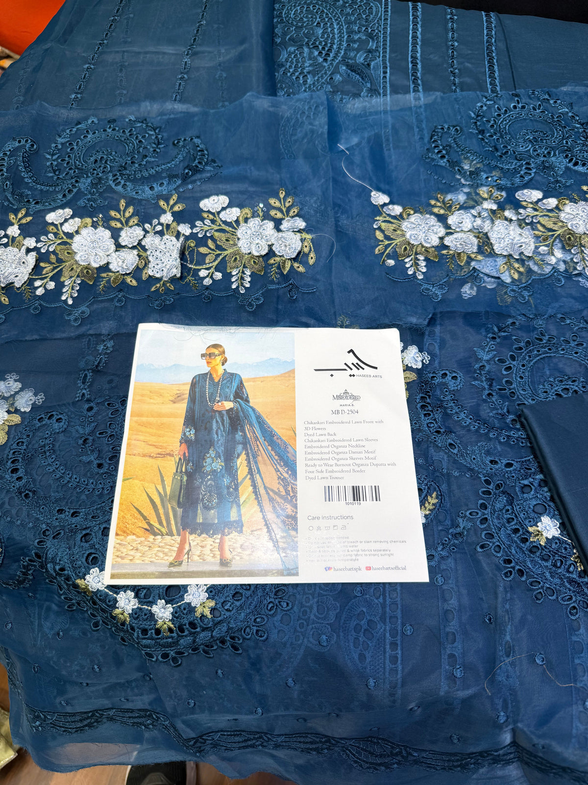 MARIA B MB D-2504 BLUE LAWN